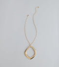 Effortlessly Bold O-Ring Pendant Necklace