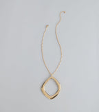 Effortlessly Bold O-Ring Pendant Necklace