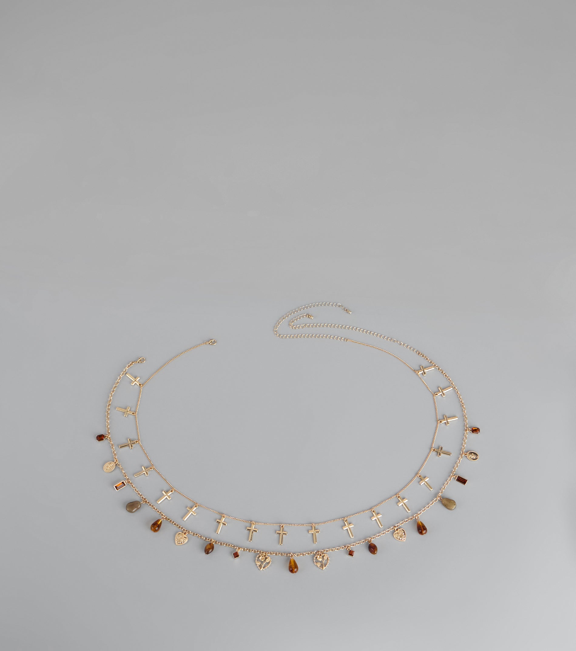 Golden Hour Charms Double Layer Belly Chain
