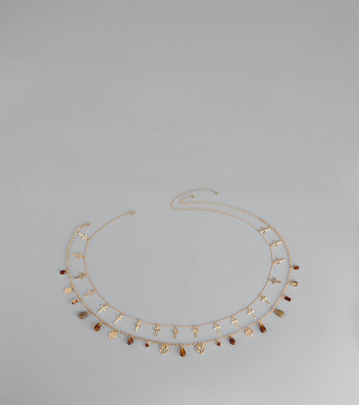 Golden Hour Charms Double Layer Belly Chain