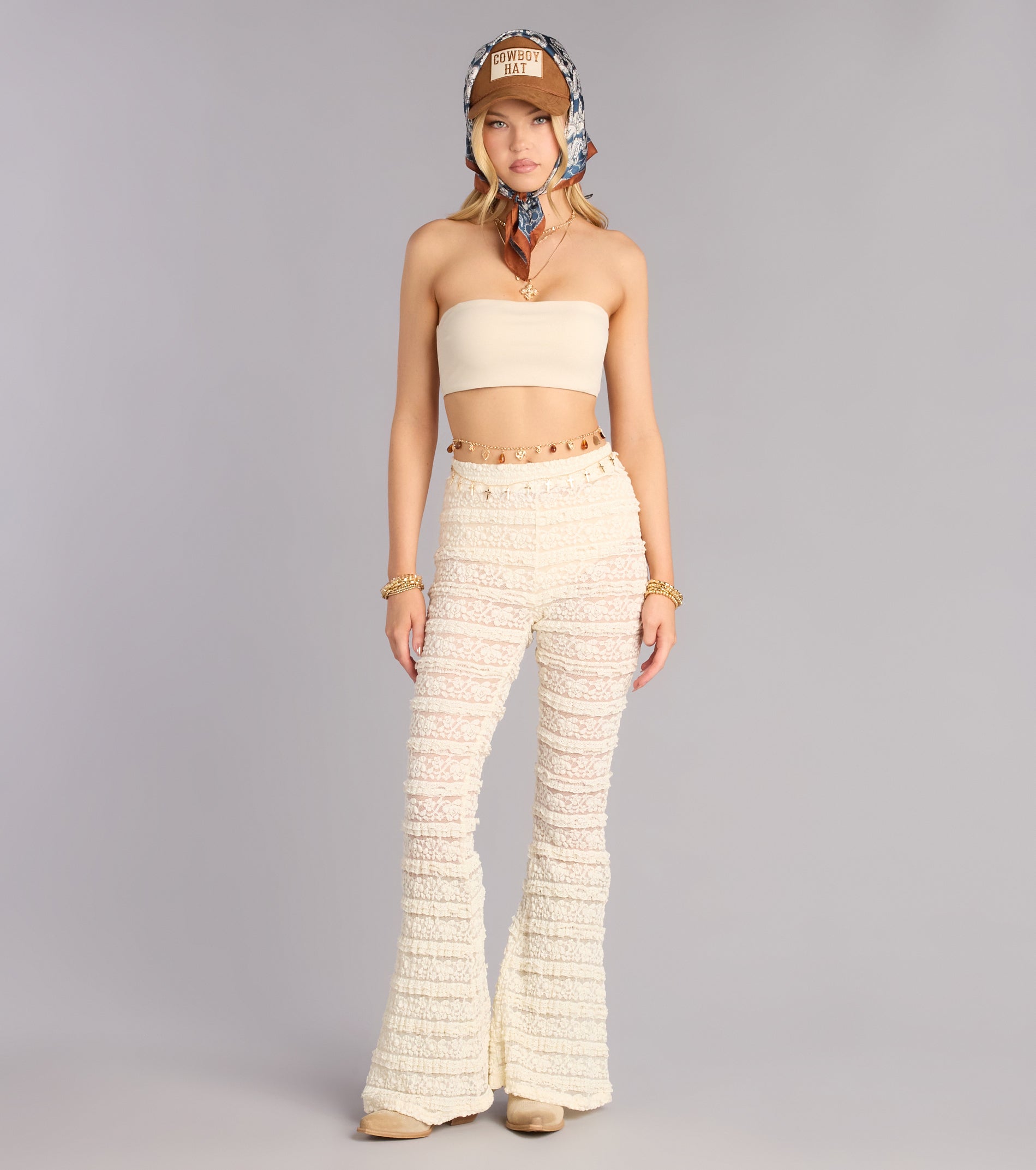 Golden Hour Charms Double Layer Belly Chain