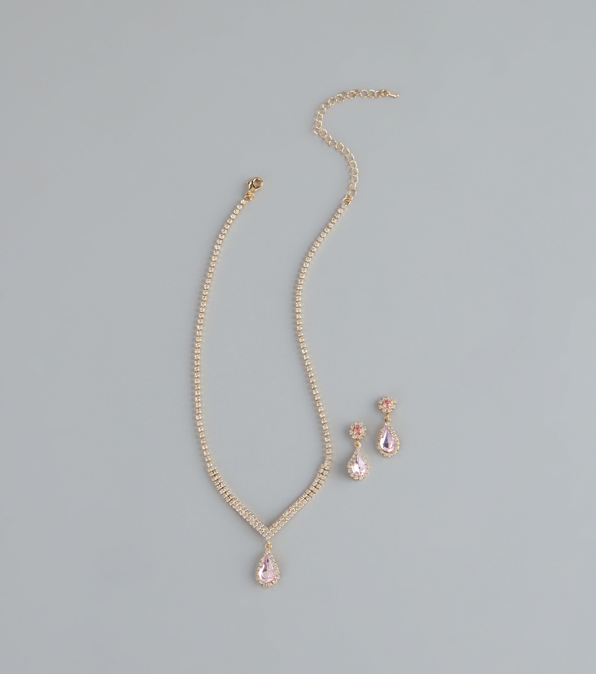 Sweet Luxe Rhinestone Jewelry Set