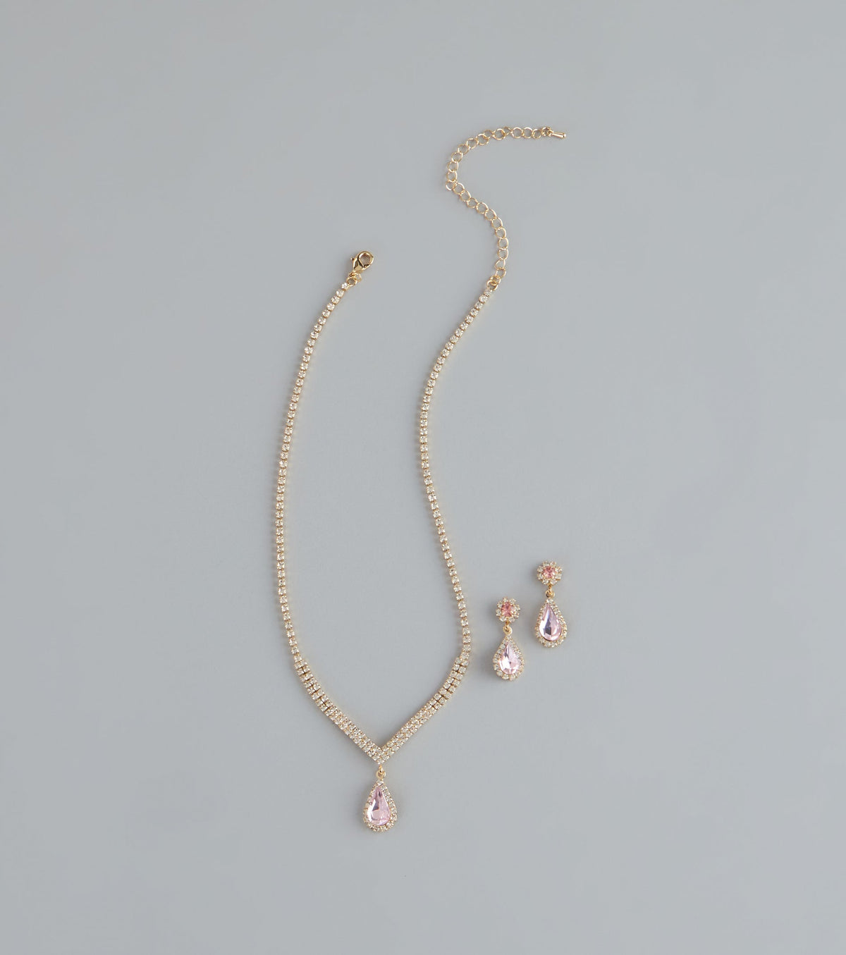 Sweet Luxe Rhinestone Jewelry Set