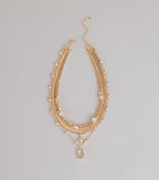 Effortlessly Bold Layered Rhinestone Chain Necklace