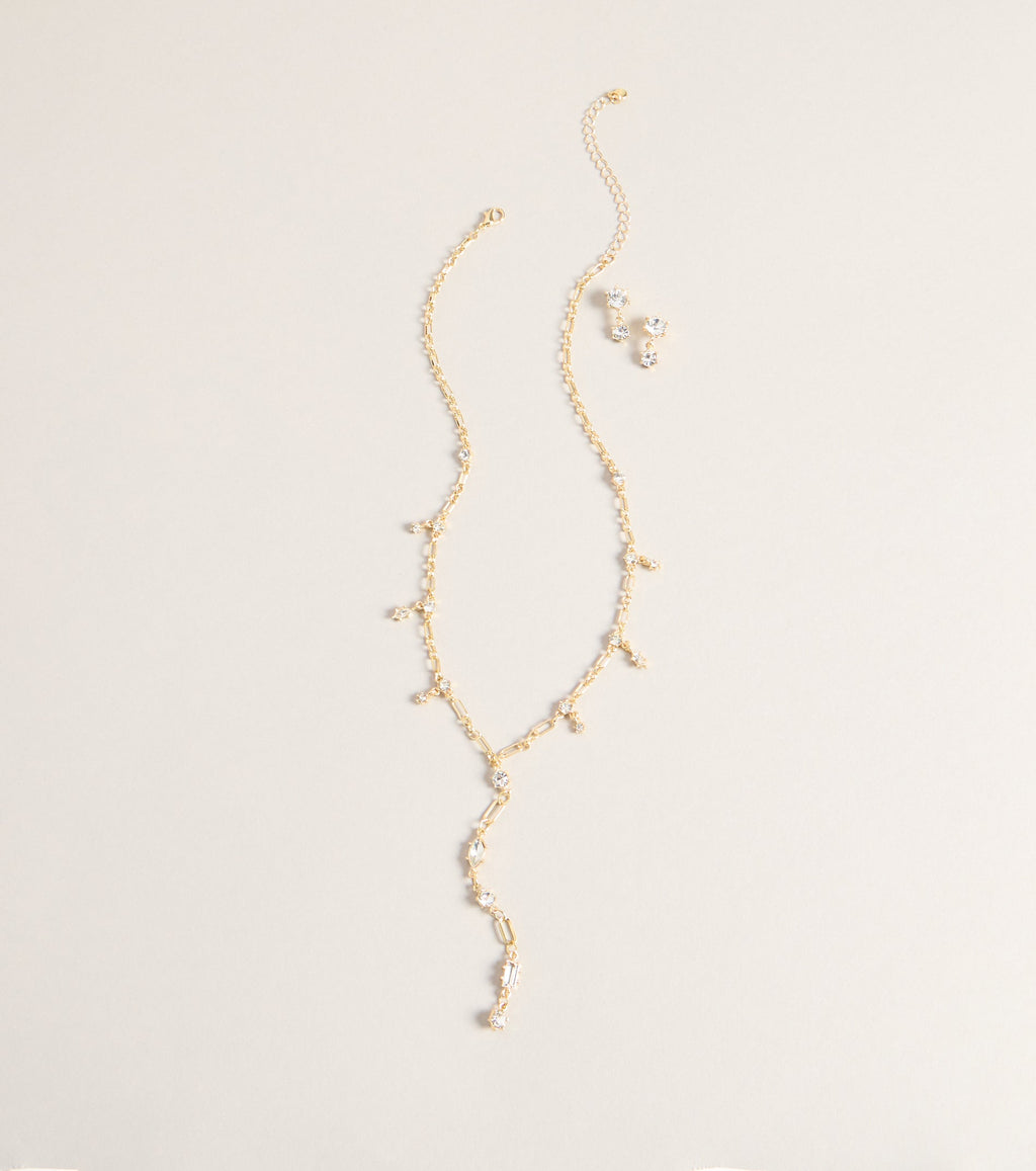 Refined Necklace And Earrings Set