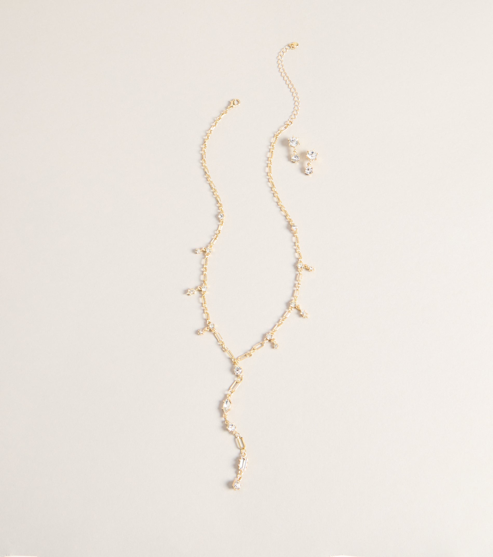 Refined Necklace And Earrings Set