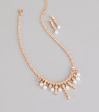 Candlelight Glam Necklace And Earrings Set