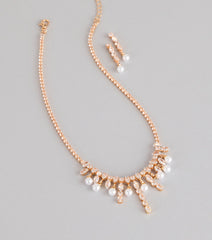 Candlelight Glam Necklace And Earrings Set