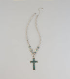 Wildflower Spirit Cross Necklace
