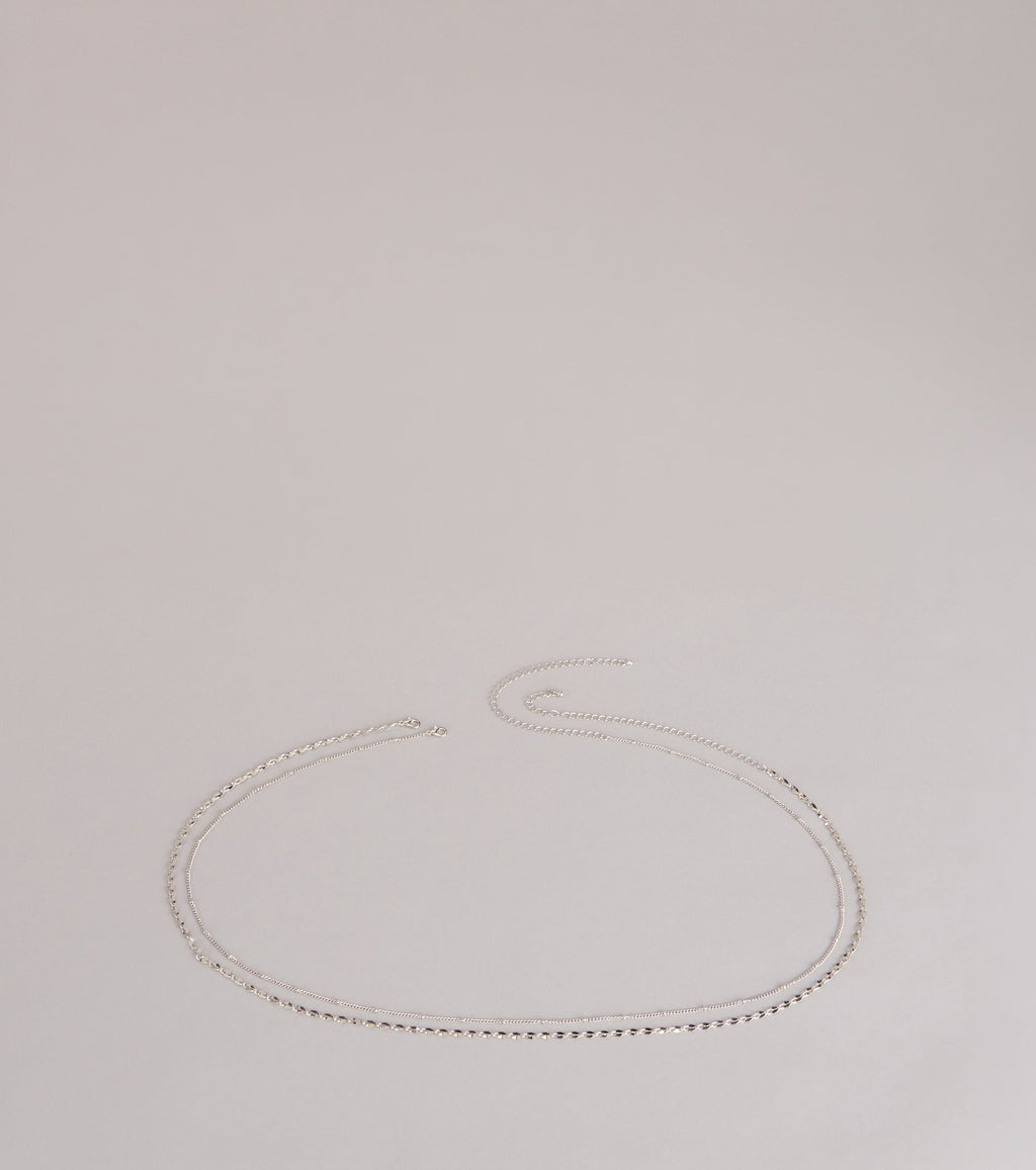 Sleek Shine Layered Waist Chain