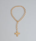 Bold Faith Cross Choker Necklace