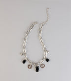 Bold Moves Only Statement Charm Necklace