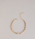 Locked In Shine Rhinestone Chunky Chain Necklace