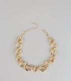 Heart On Lock Statement Necklace