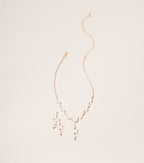 Delicate Drip Rhinestone Jewelry Set