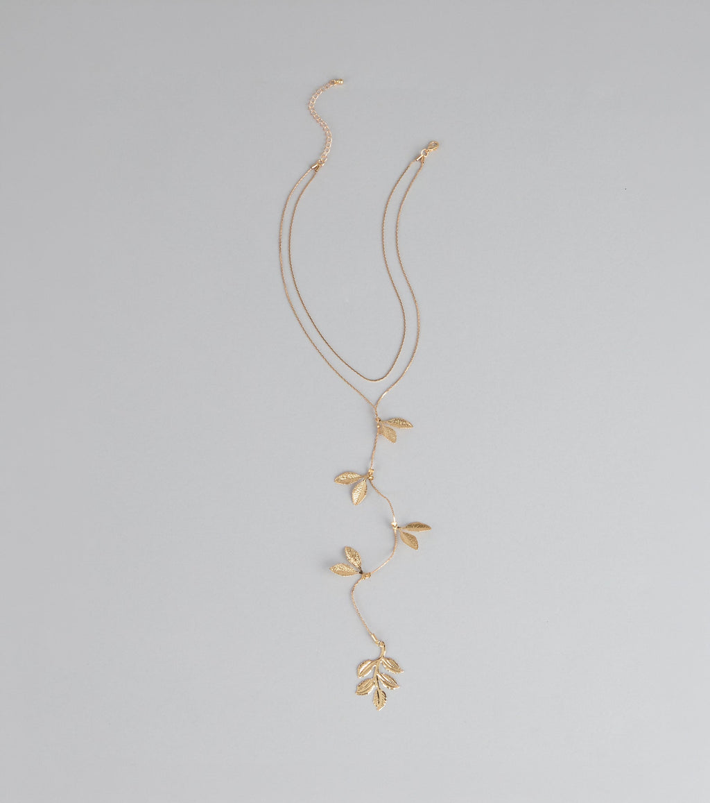 Softly Subtle Leaf Chain Necklace