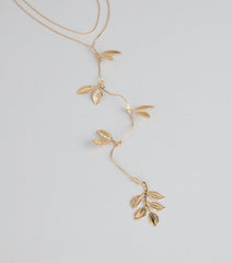 Softly Subtle Leaf Chain Necklace