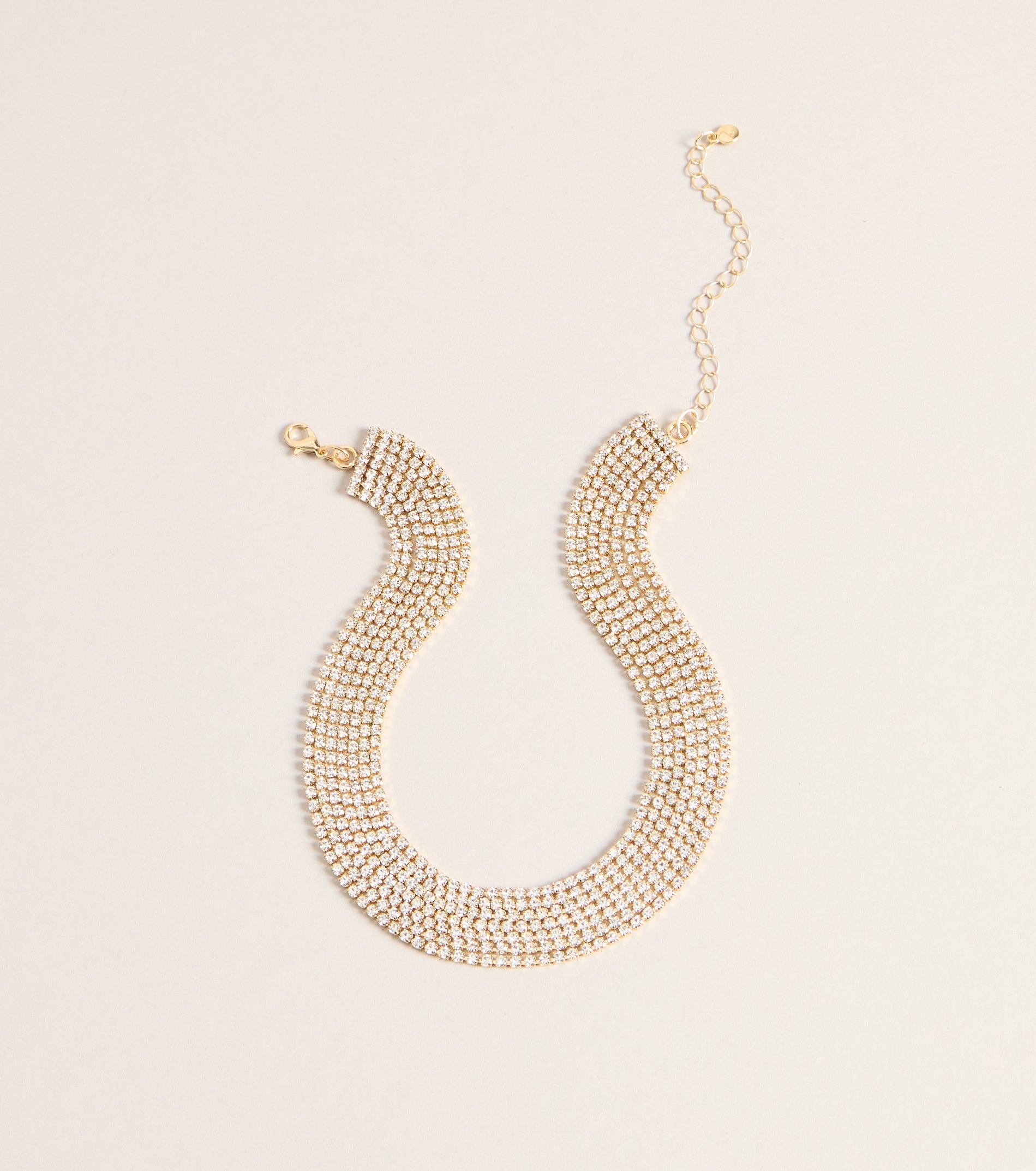 Glam Girl Layered Rhinestone Necklace