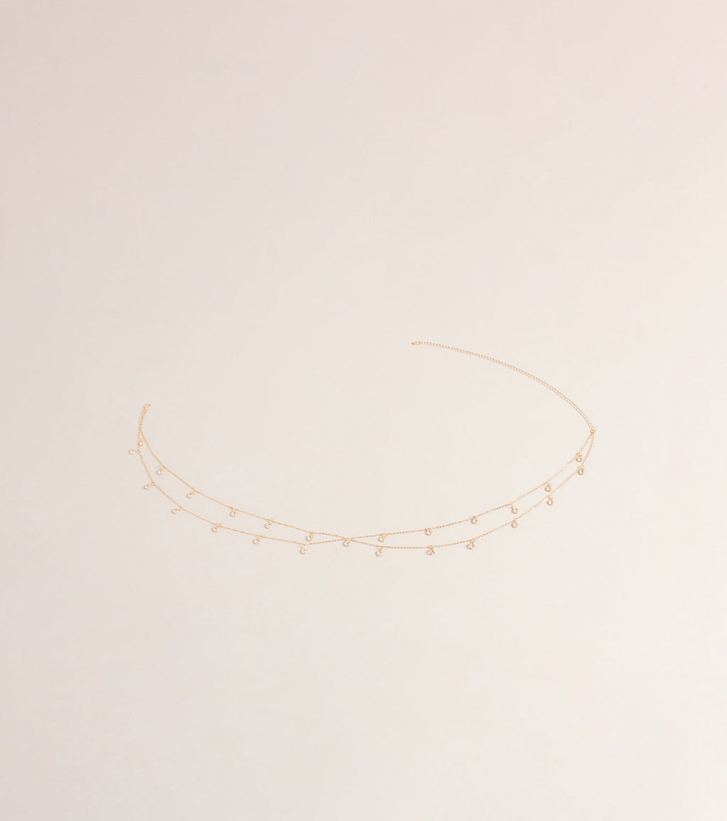 On Repeat Layered Stone Belly Chain