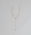 Charmed To Layer Rhinestone Necklace