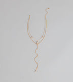 Charmed To Layer Rhinestone Necklace