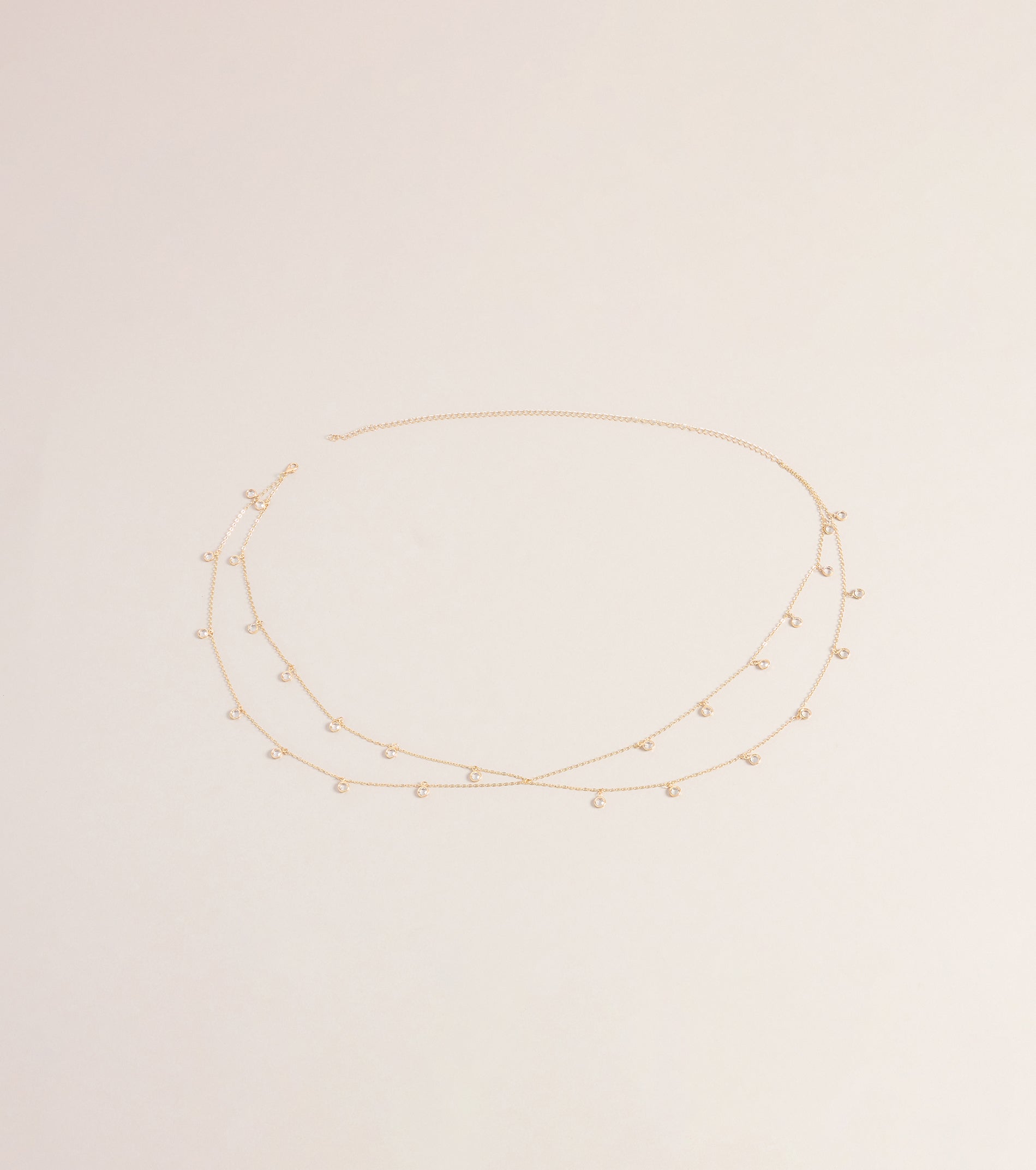 Pretty Shine Layered Stone Belly Chain