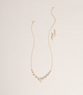 Just Add Sparkle Rhinestone Necklace And Earrings Set