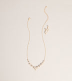 Just Add Sparkle Rhinestone Necklace And Earrings Set