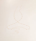 Sleek Shine Rhinestone Body Chain