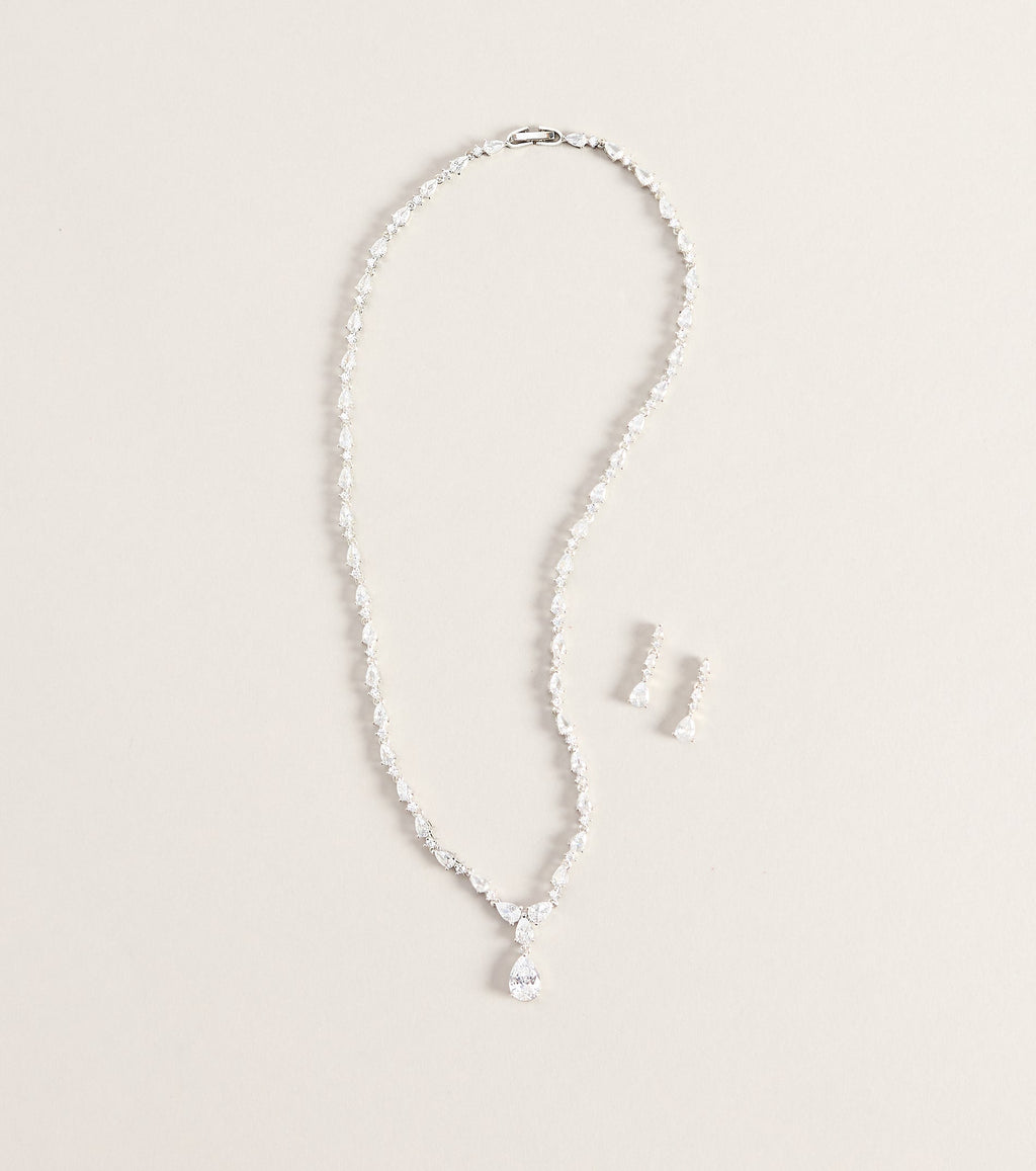 Final Details Necklace And Earrings Set