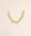 Little Bit Extra Cross Charm Layered Chain Necklace
