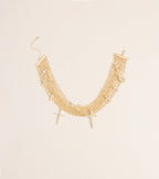 Little Bit Extra Cross Charm Layered Chain Necklace