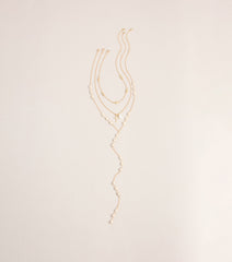 Pretty In Pearls Layered Lariat Necklace Set