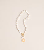 Layered Luxe Pearl Toggle Necklace