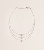 Glass Glow Triple Strand Necklace