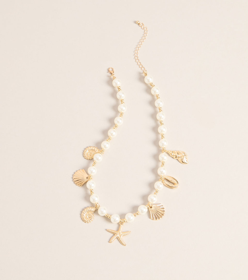 Coastal Charm Pearl Choker Necklace