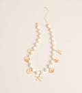 Coastal Charm Pearl Choker Necklace