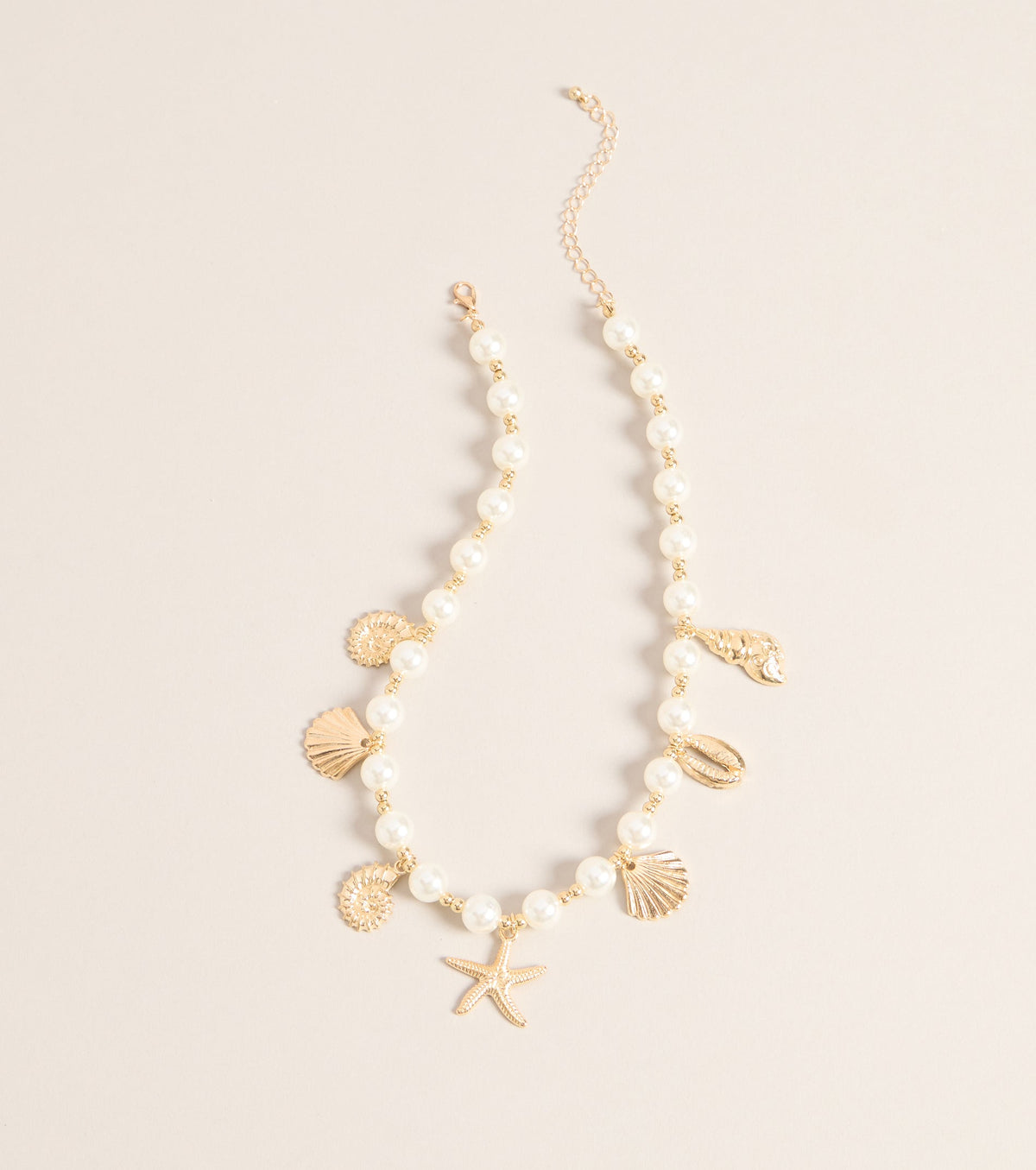 Coastal Charm Pearl Choker Necklace