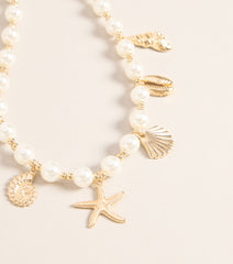 Coastal Charm Pearl Choker Necklace