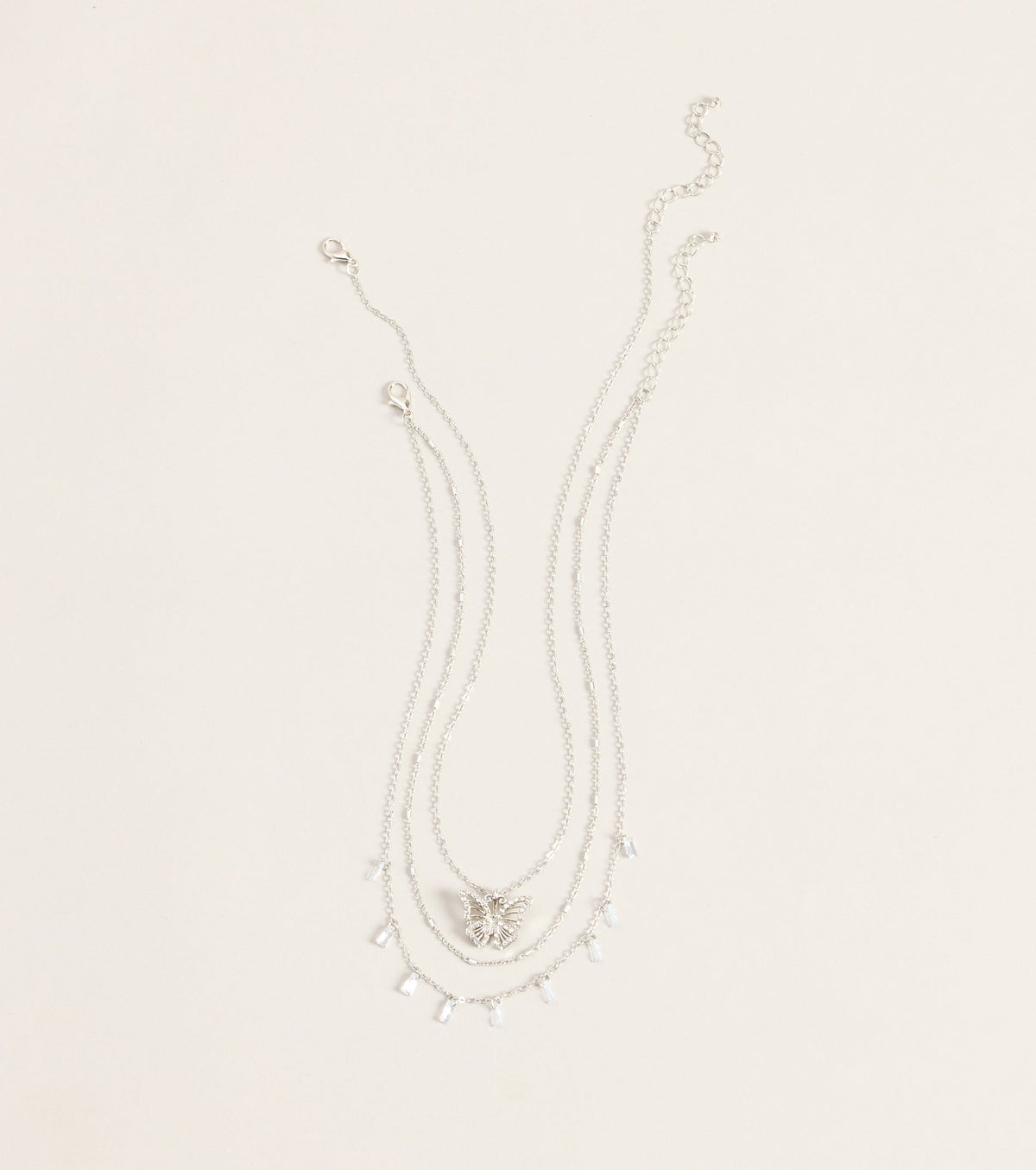 Delicate Drama Butterfly Necklace Set