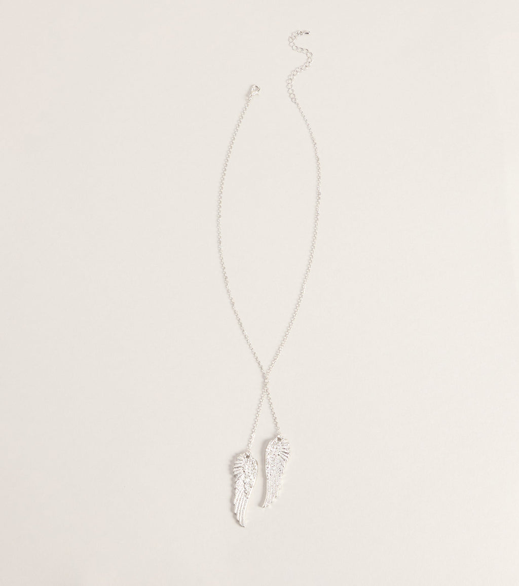 Sweet Symbol Angel Wing Necklace