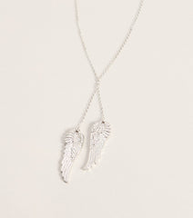 Sweet Symbol Angel Wing Necklace