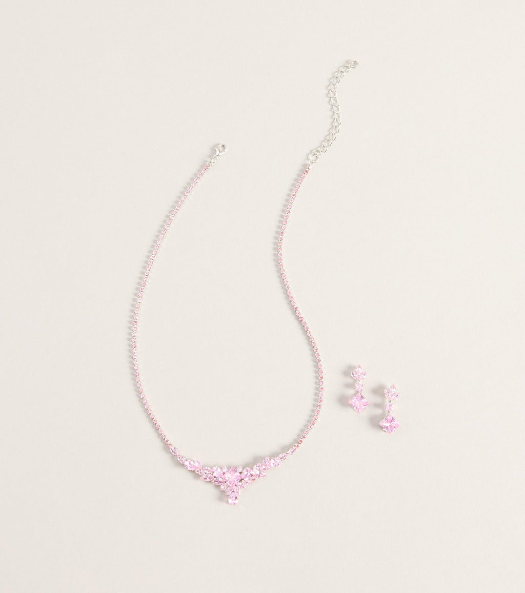 Flourish Necklace And Earrings Set