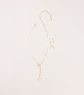 Tied To Shine Necklace And Earrings Set