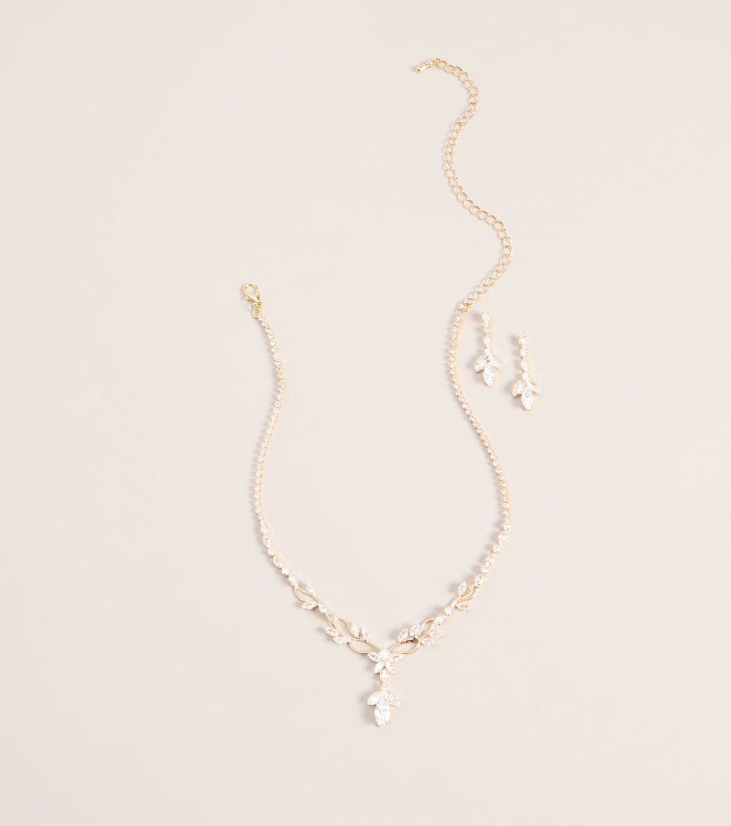 Garden Glow Cubic Zirconia Jewelry Set