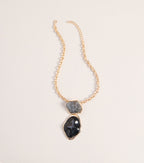 Dress Code Drama Stone Chain Necklace