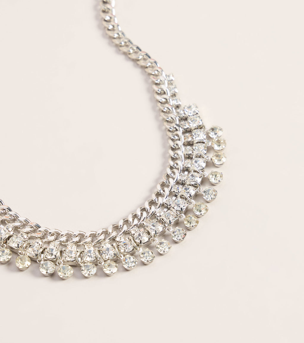 Instant Glamour Rhinestone Choker Necklace