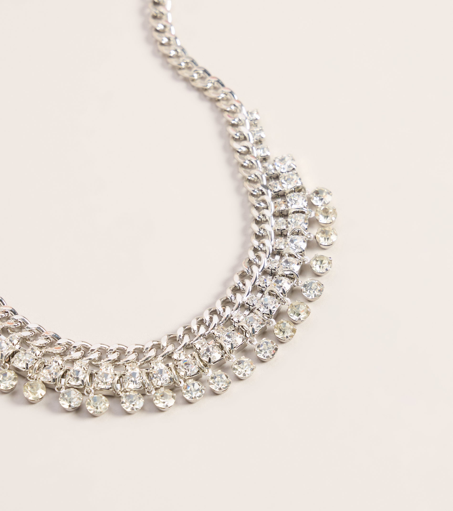 Instant Glamour Rhinestone Choker Necklace