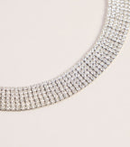 Front Row Sparkle Rhinestone Choker