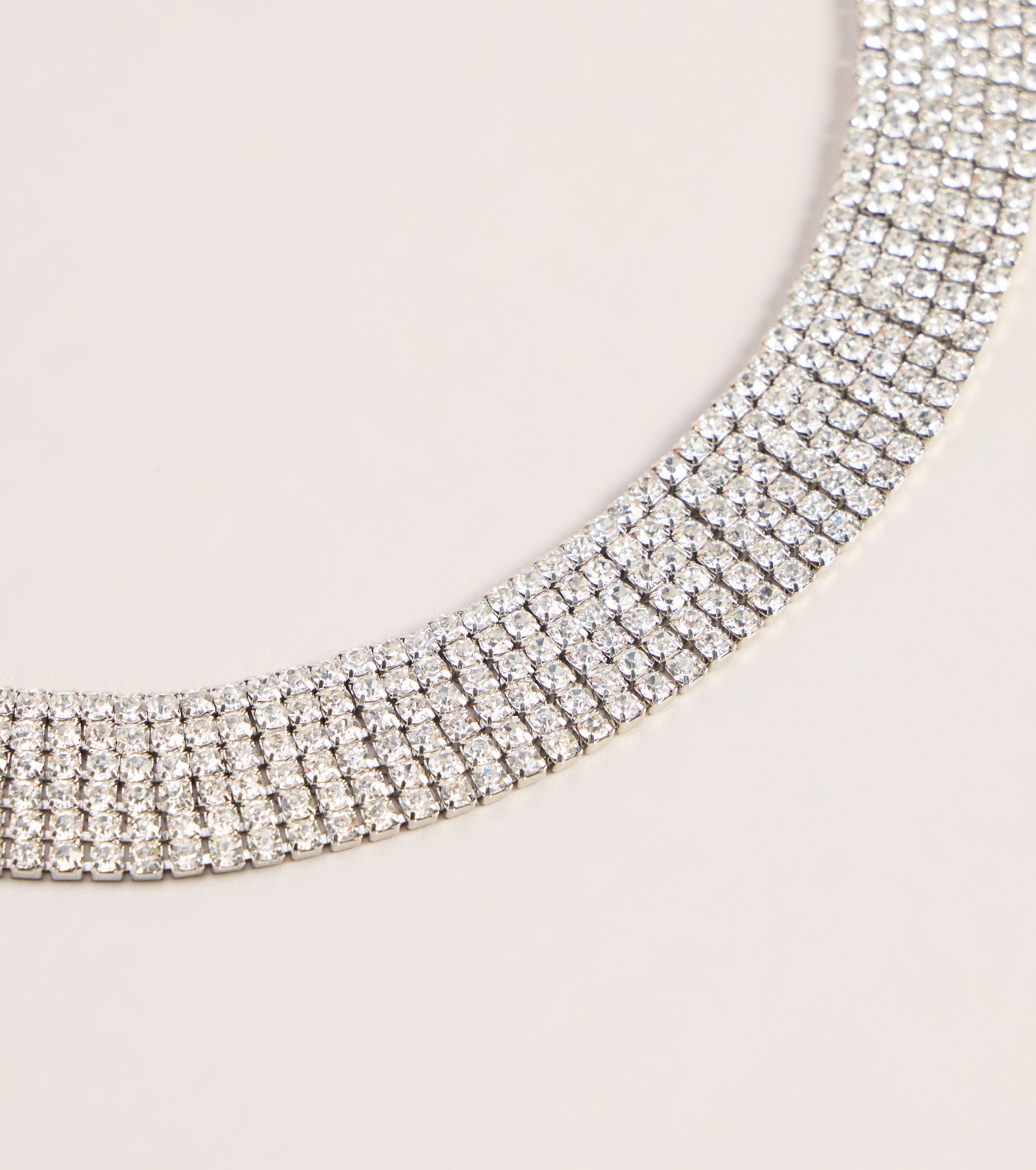 Front Row Sparkle Rhinestone Choker
